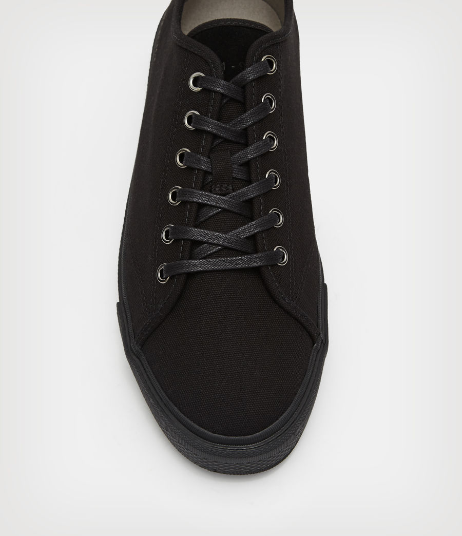 Mens Theo Low Top Sneakers (black) - Image 3