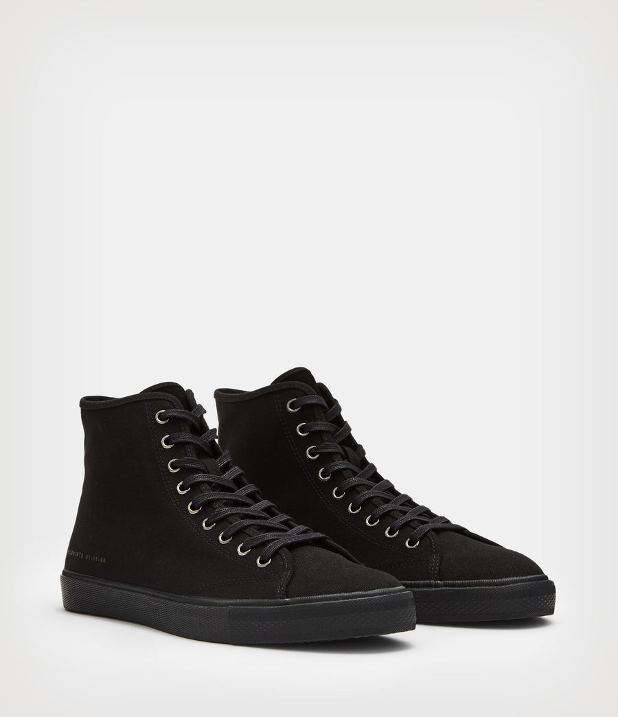 Men's Bryce High Top Trainers (black) - Image 5