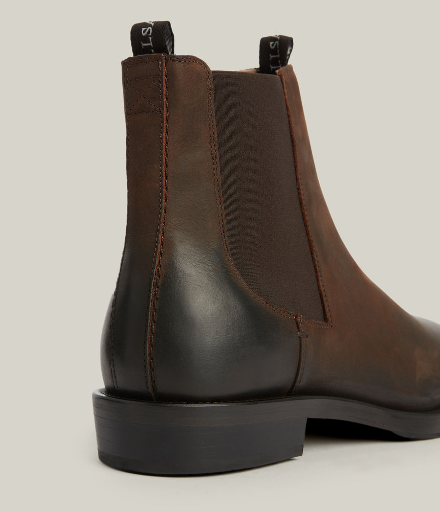 Mens Eli Leather Boots (bitter_chocolate) - Image 6