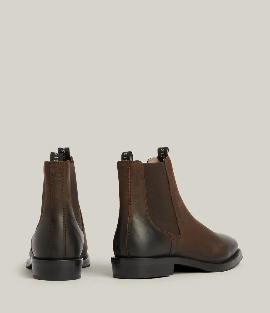 Mens Eli Leather Boots (bitter_chocolate) - Image 7