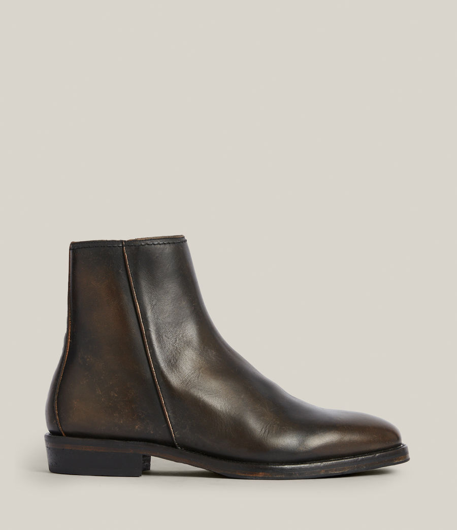 Herren Langley Leather Boots (dark_brown) - Image 1