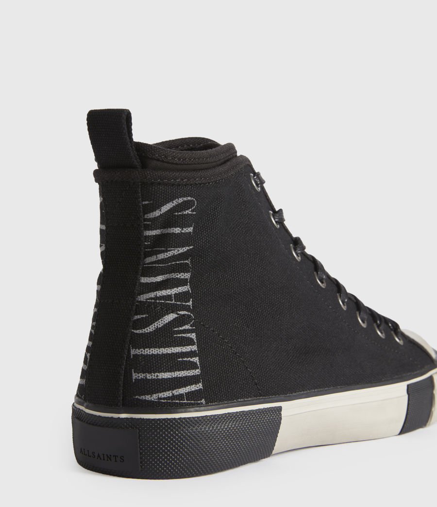 Rigg Stamp High Top Trainers (black 