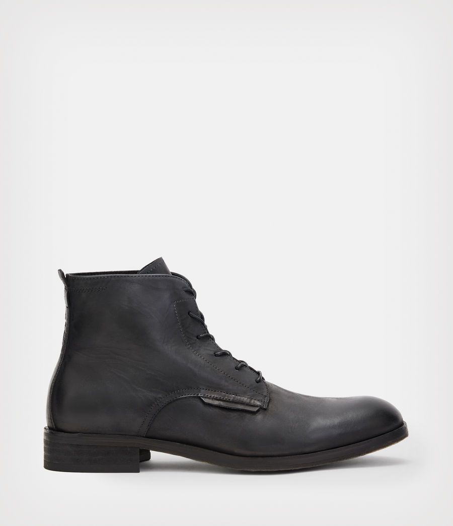 Herren Woody Leather Boots (black) - Image 1
