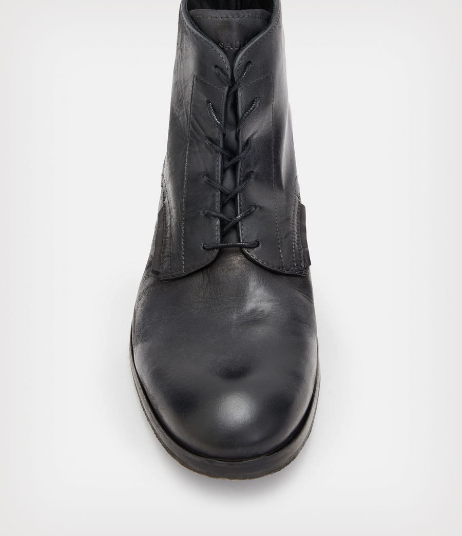 Herren Woody Leather Boots (black) - Image 2