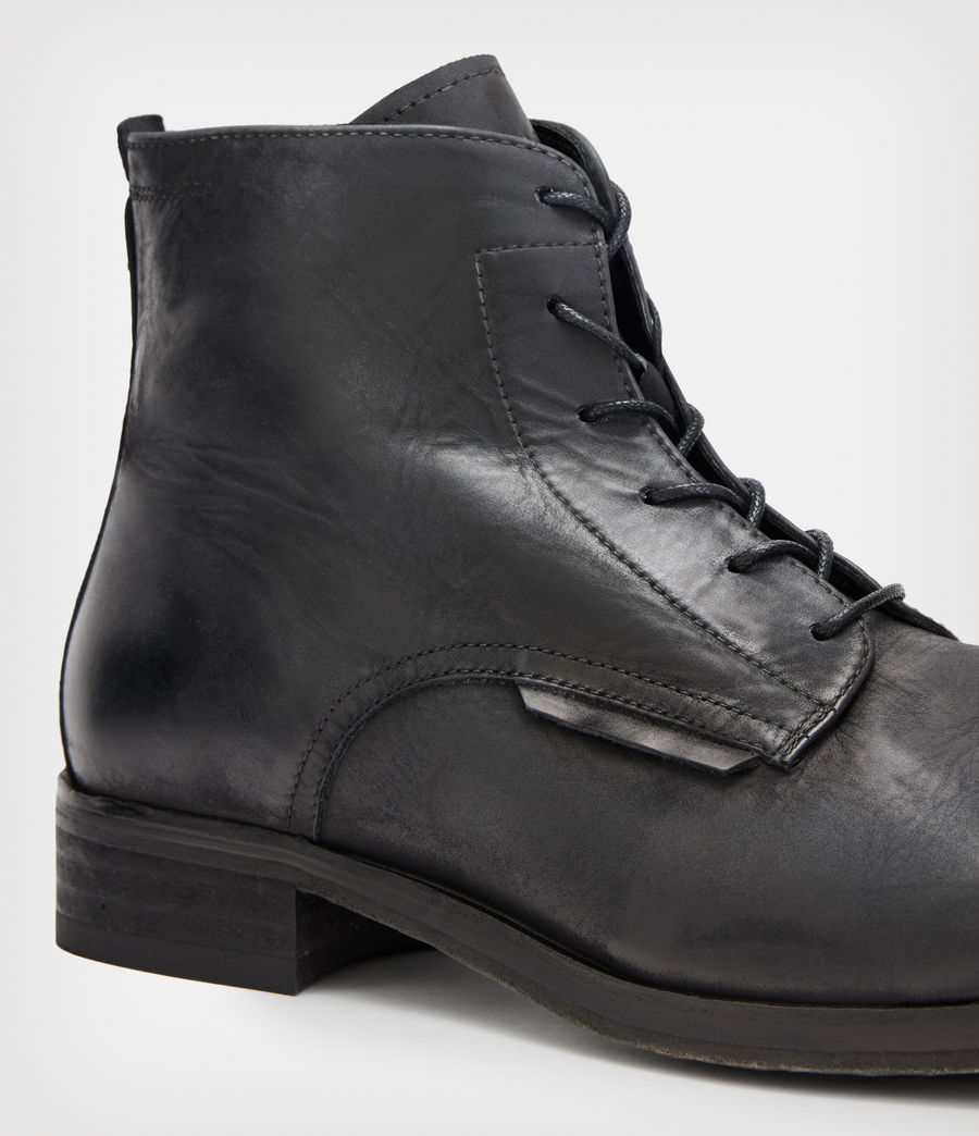 Herren Woody Leather Boots (black) - Image 4