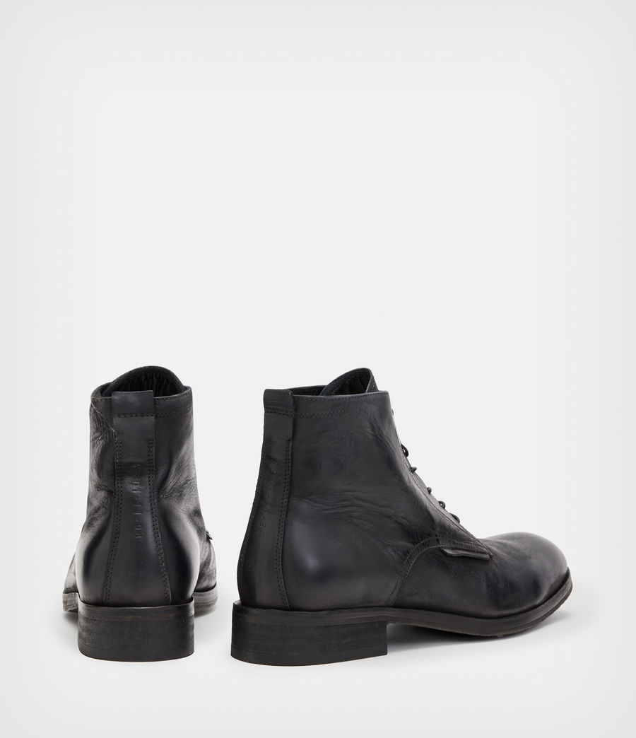 Herren Woody Leather Boots (black) - Image 5
