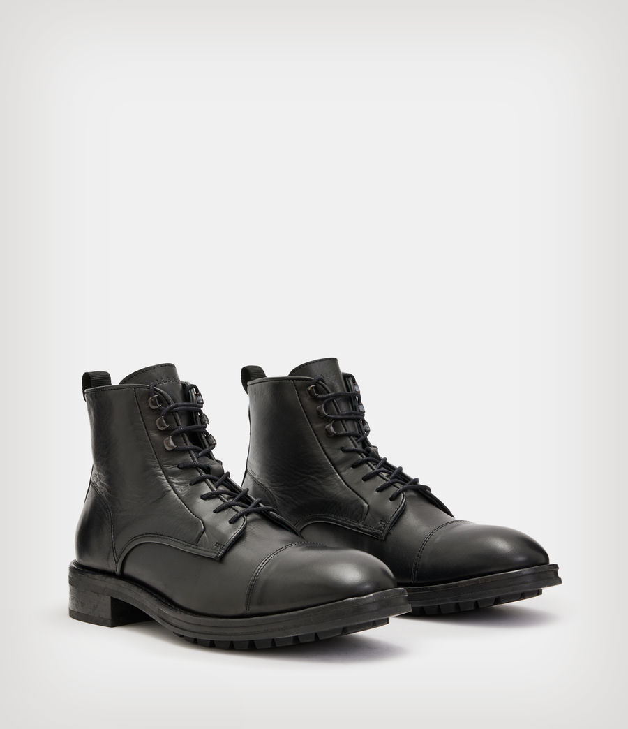 Herren Lambert Leather Boots (black) - Image 5