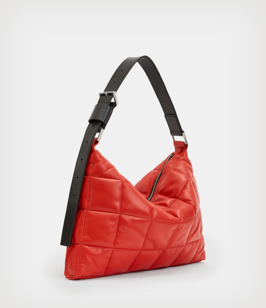 Womens Edbury Leather Quilted Bag (gala_red) - Image 4