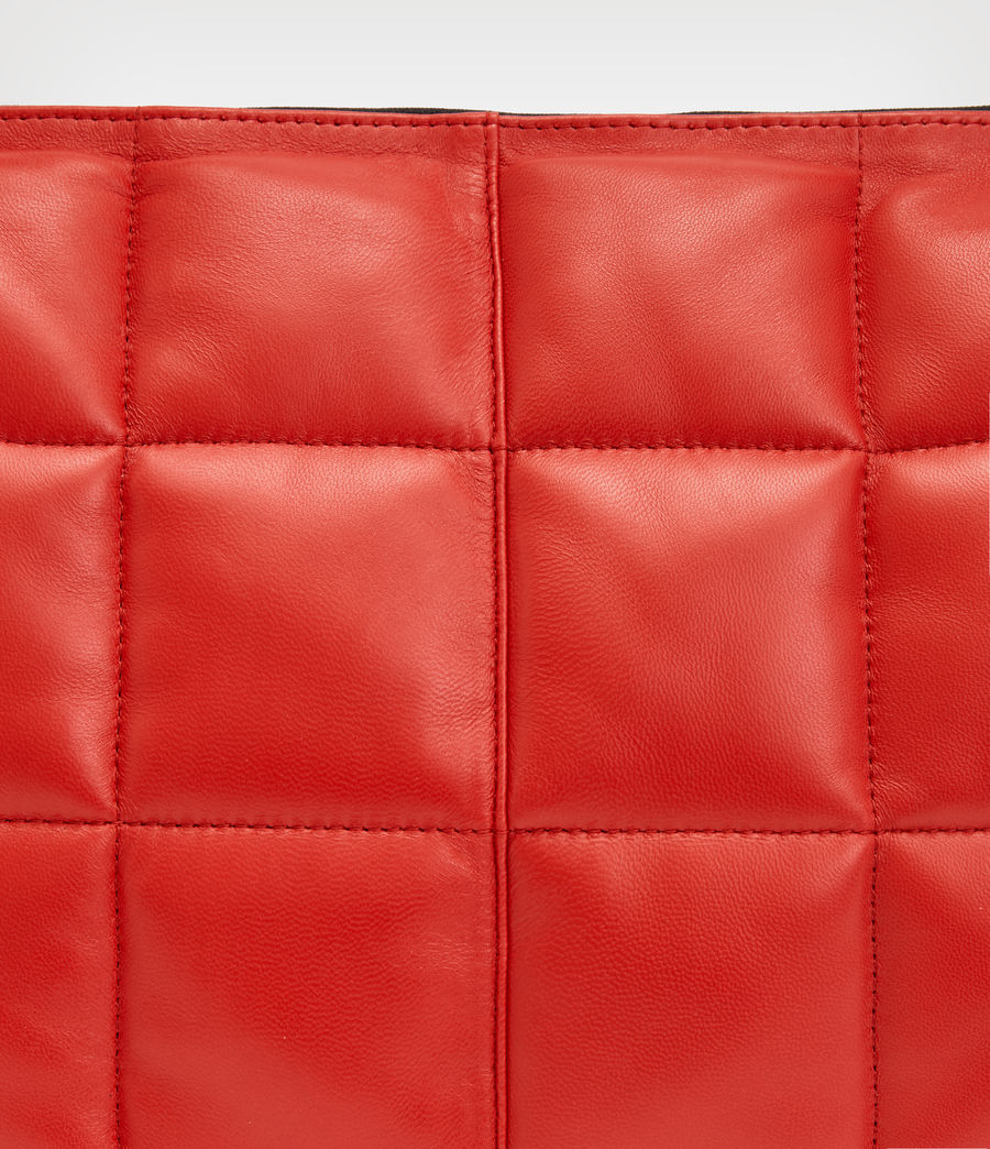 Womens Edbury Leather Quilted Bag (gala_red) - Image 6