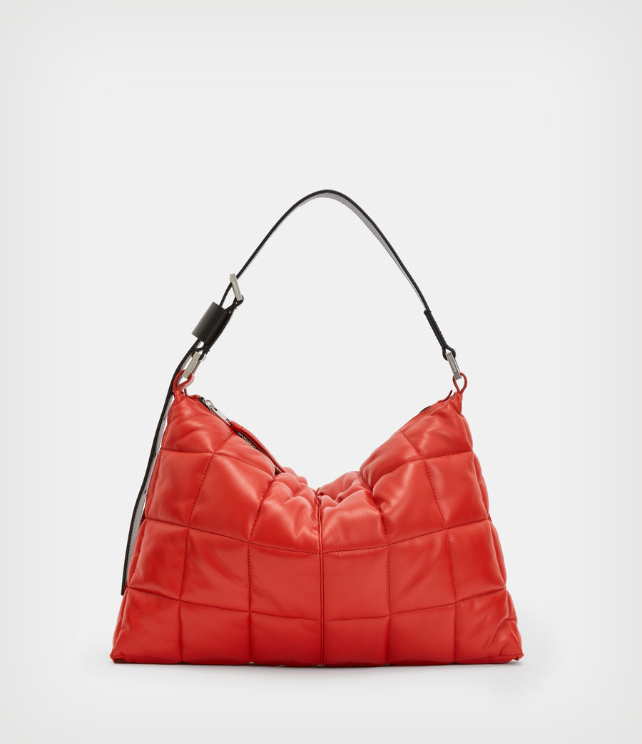 Womens Edbury Leather Quilted Bag (gala_red) - Image 7