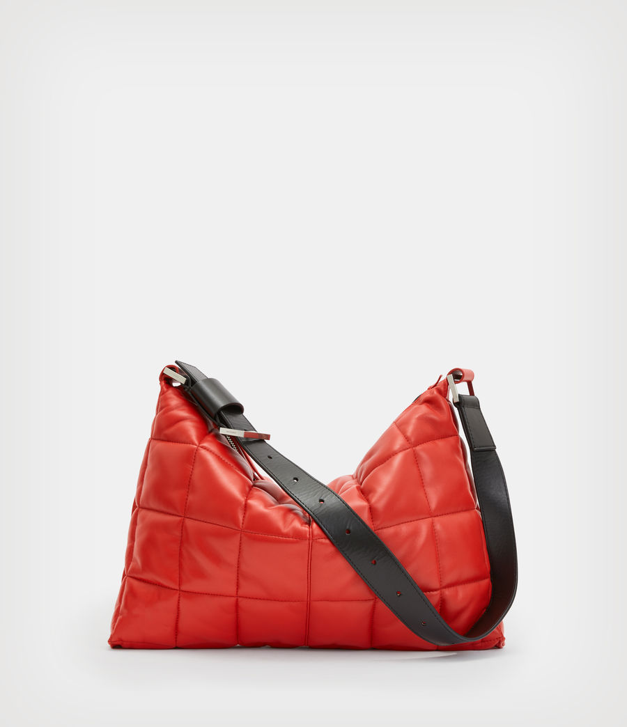 Womens Edbury Leather Quilted Bag (gala_red) - Image 8