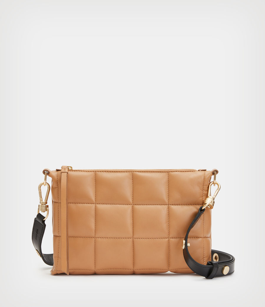 Women's Eve Leather Quilted Crossbody Bag (palisade_tan) - Image 2