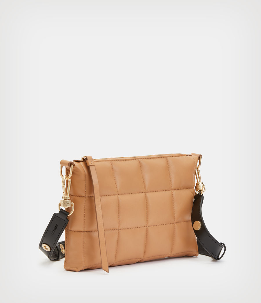Women's Eve Leather Quilted Crossbody Bag (palisade_tan) - Image 4