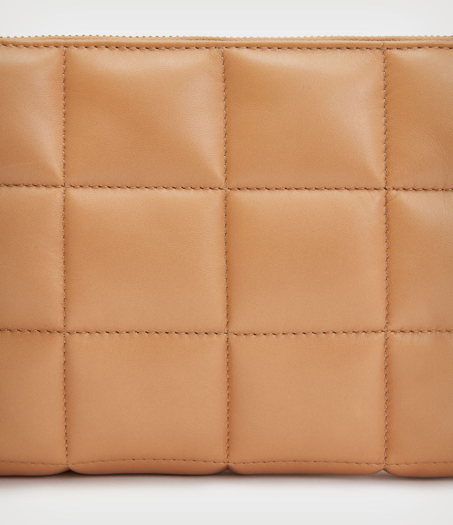 Women's Eve Leather Quilted Crossbody Bag (palisade_tan) - Image 5