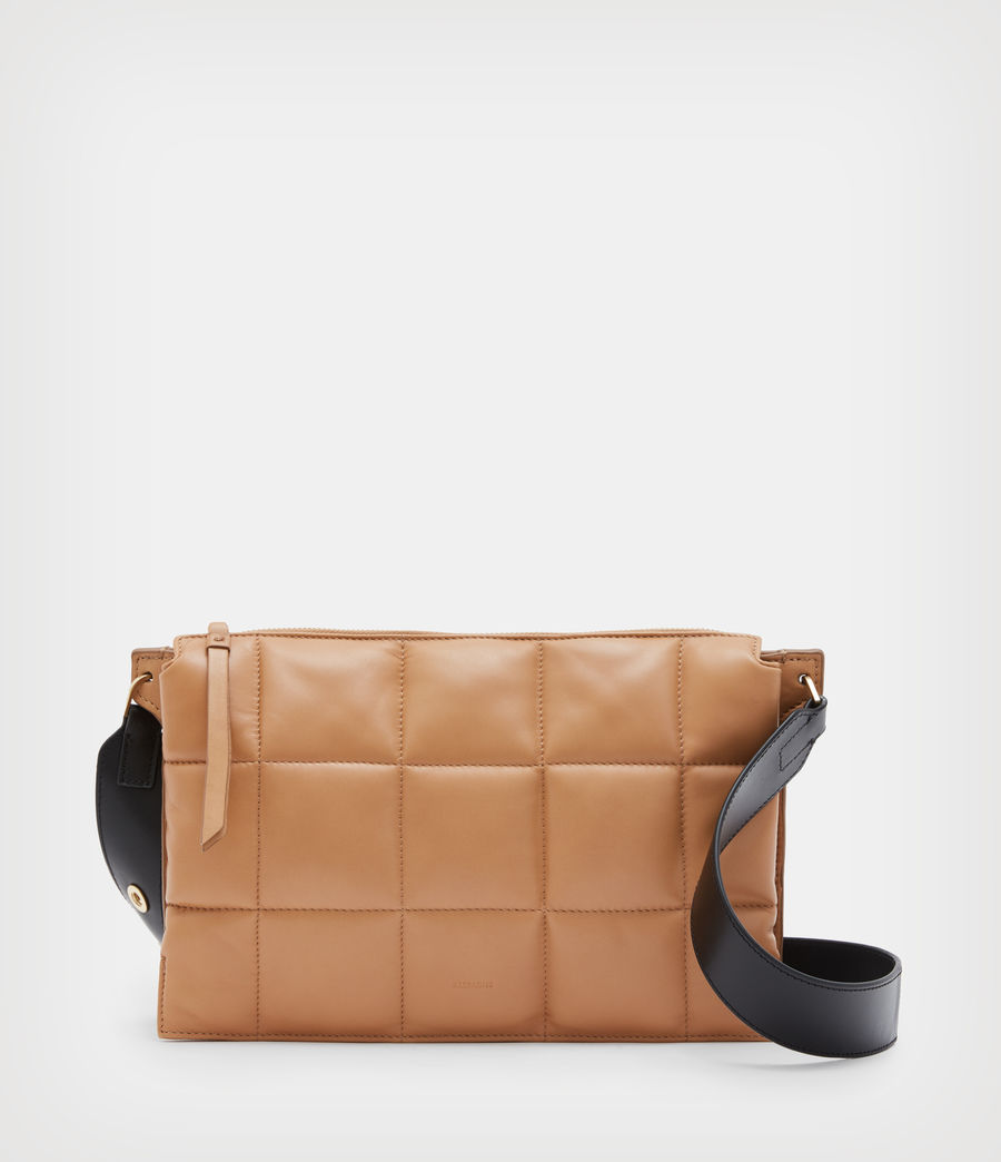 Women's Sheringham Leather Quilted Shoulder Bag (palisade_tan) - Image 1