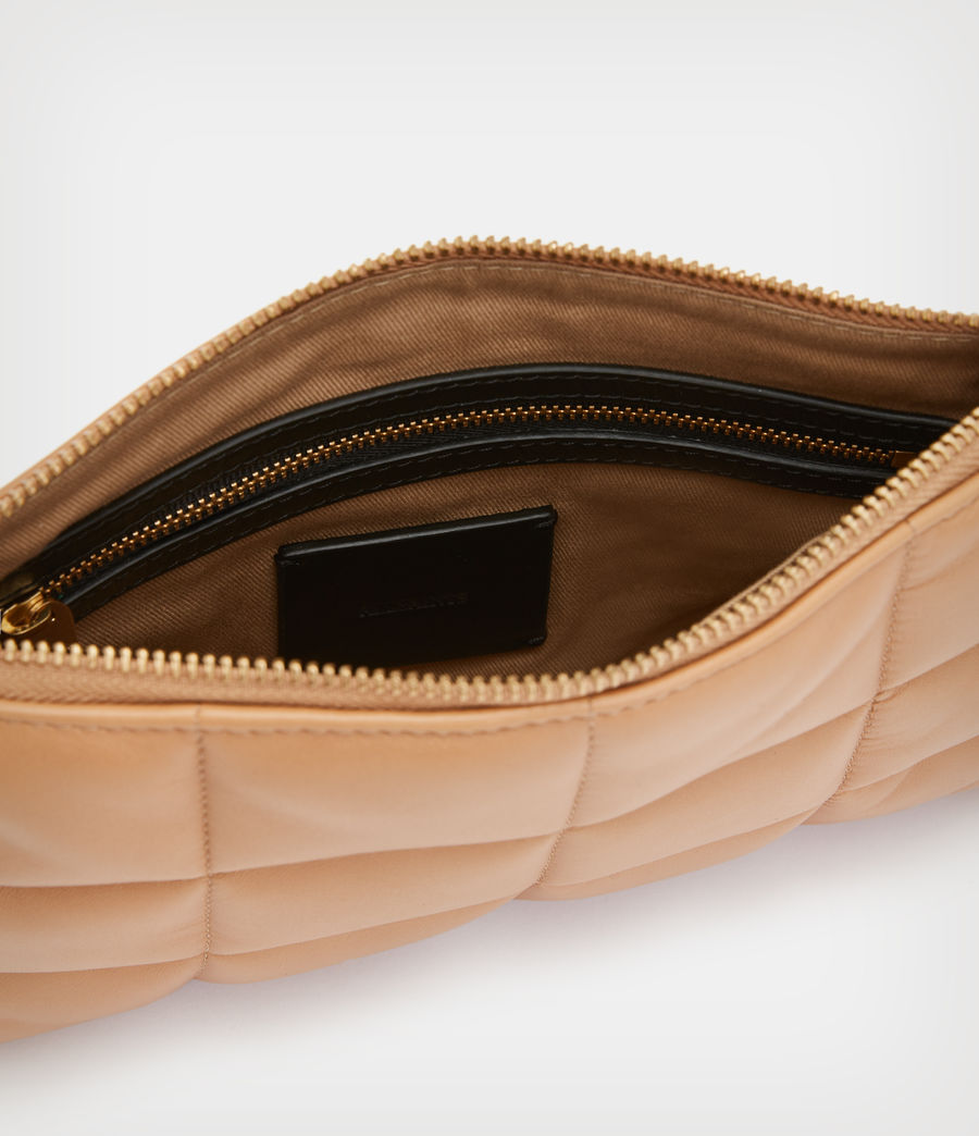 Womens Sheringham Leather Quilted Shoulder Bag (palisade_tan) - Image 3