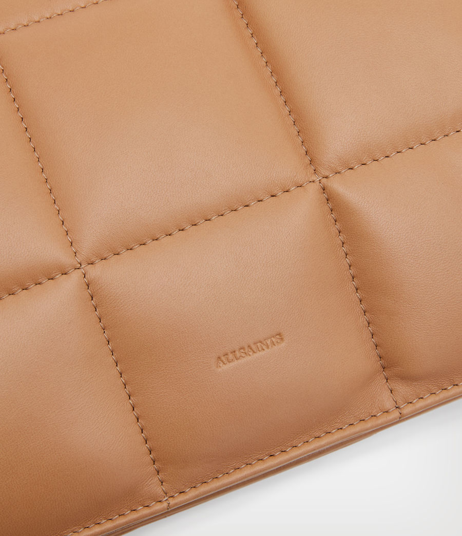 Women's Sheringham Leather Quilted Shoulder Bag (palisade_tan) - Image 6