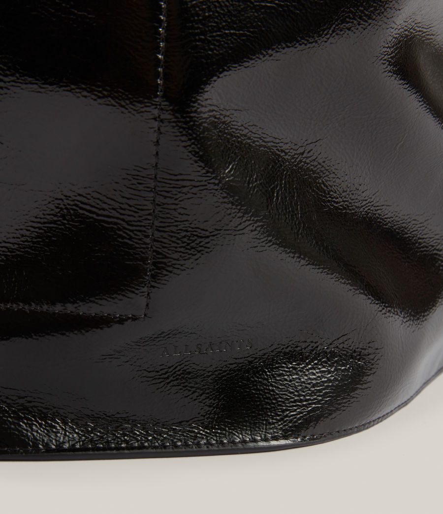 Women's Alpha Leather Backpack (liquid_black) - Image 6