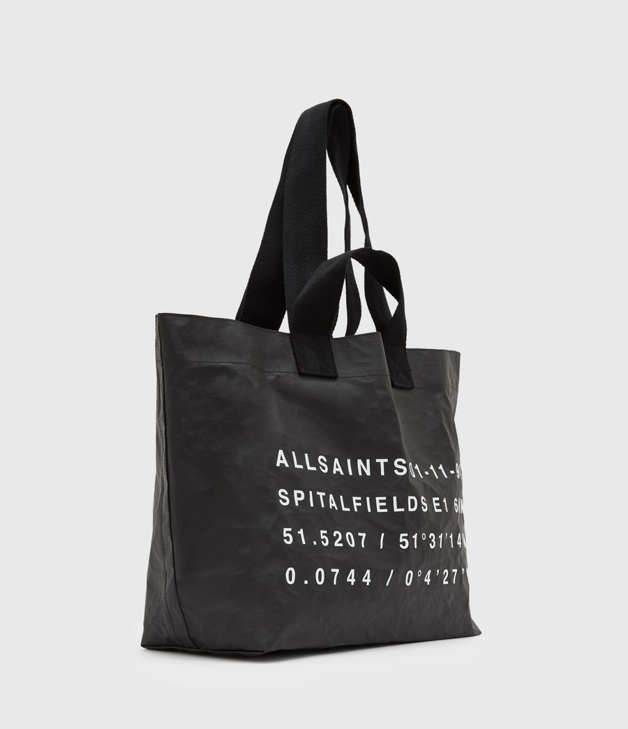 Womens Acari Paper Tote Bag (black) - Image 4