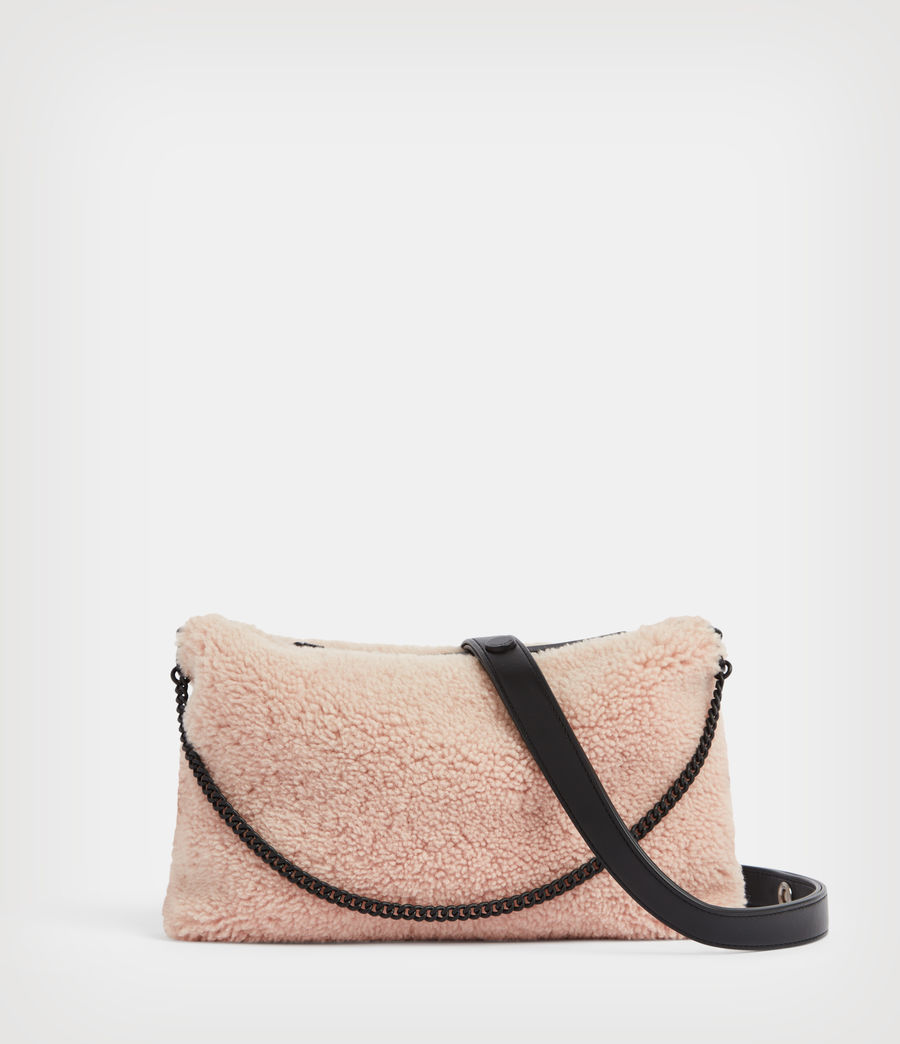 Womens Eve Shearling Crossbody Bag (alabaster_pink) - Image 1
