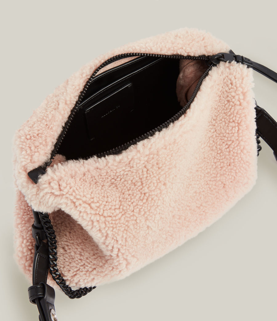 Womens Eve Shearling Crossbody Bag (alabaster_pink) - Image 3