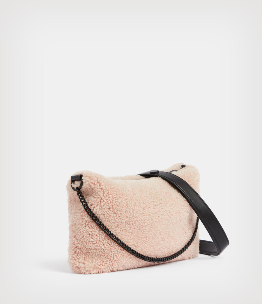 Womens Eve Shearling Crossbody Bag (alabaster_pink) - Image 4