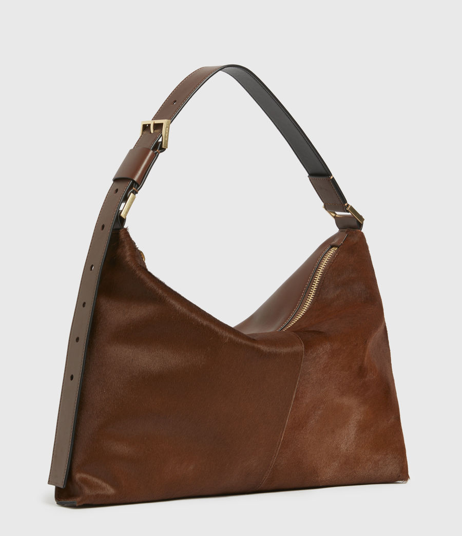 edbury suede shoulder bag