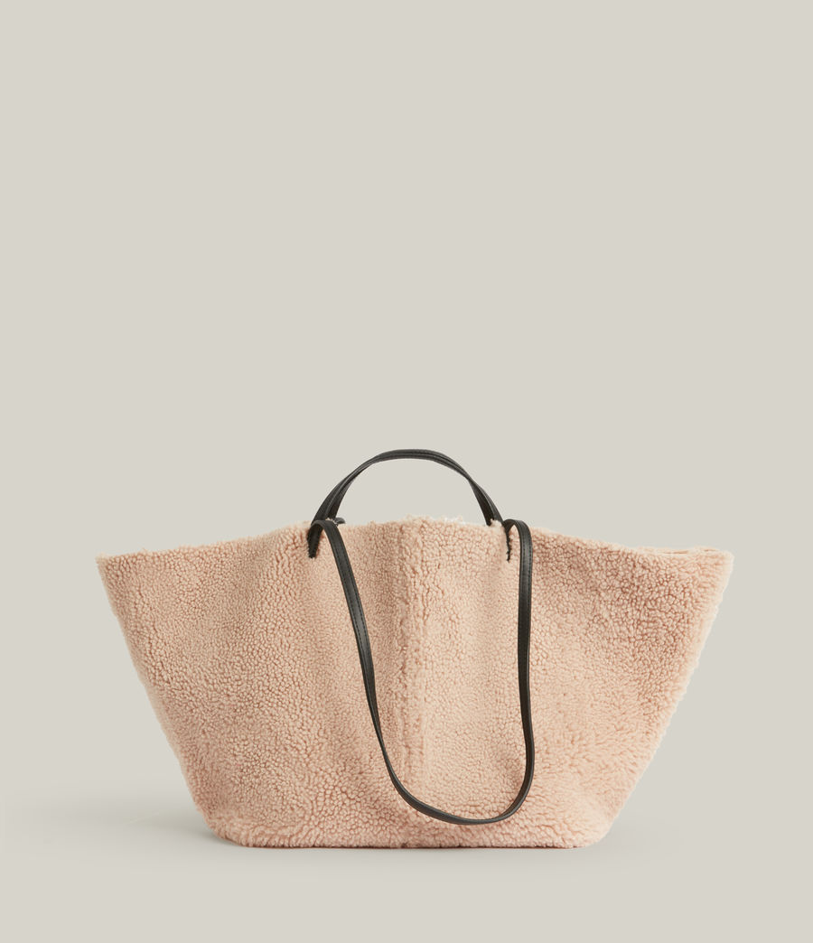 Women's Hannah Shearling Tote Bag (alabaster_pink) - Image 1