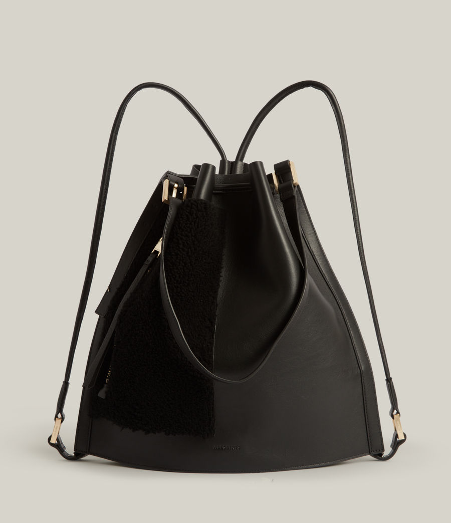 Women's Alpha Leather Backpack (black) - Image 1