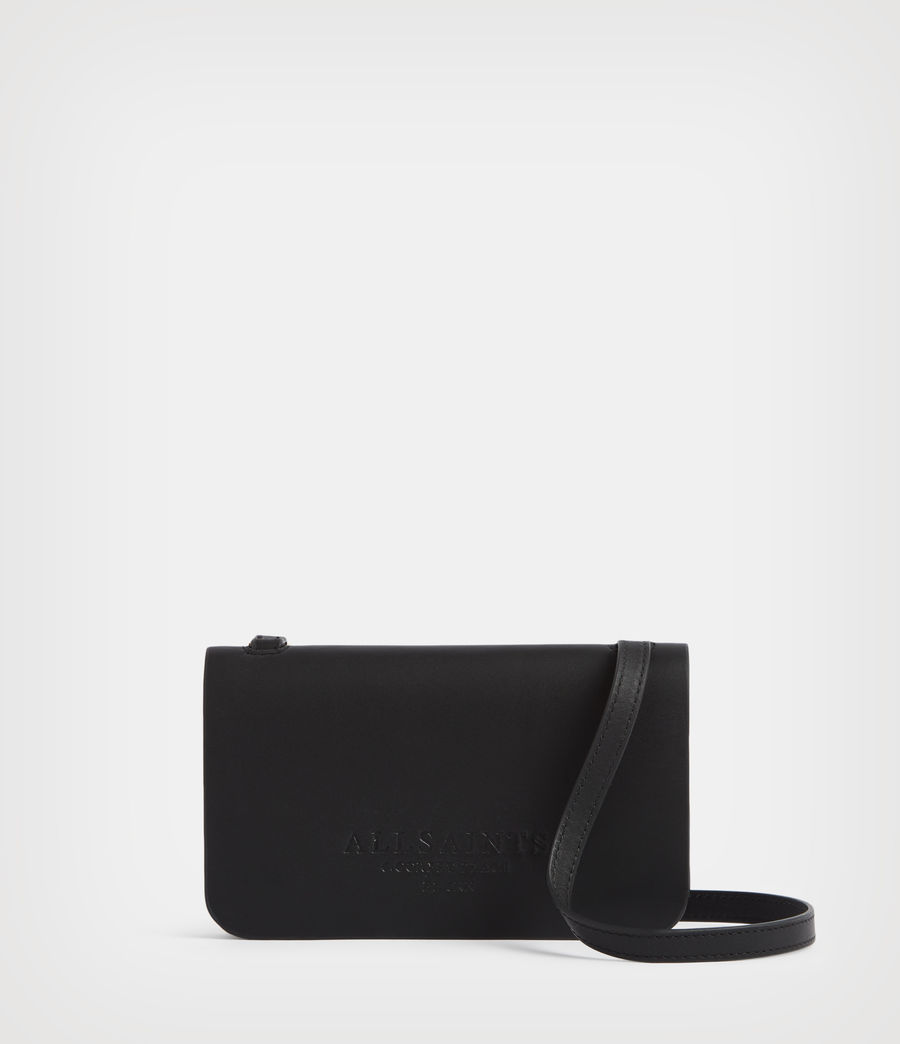 Womens Ludivine Leather Crossbody Bag (black) - Image 2
