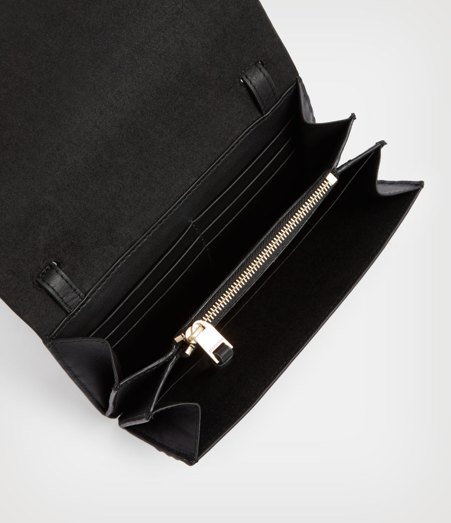 Womens Ludivine Leather Crossbody Bag (black) - Image 3