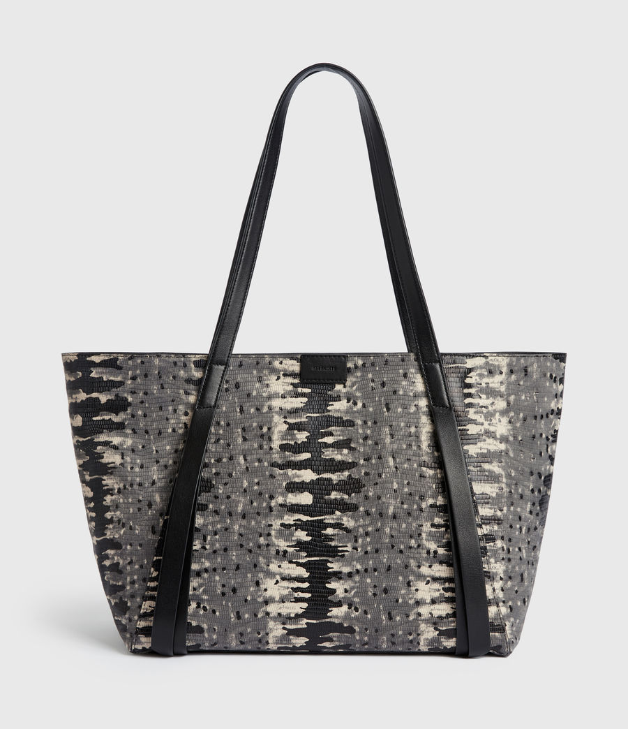 all saints black tote