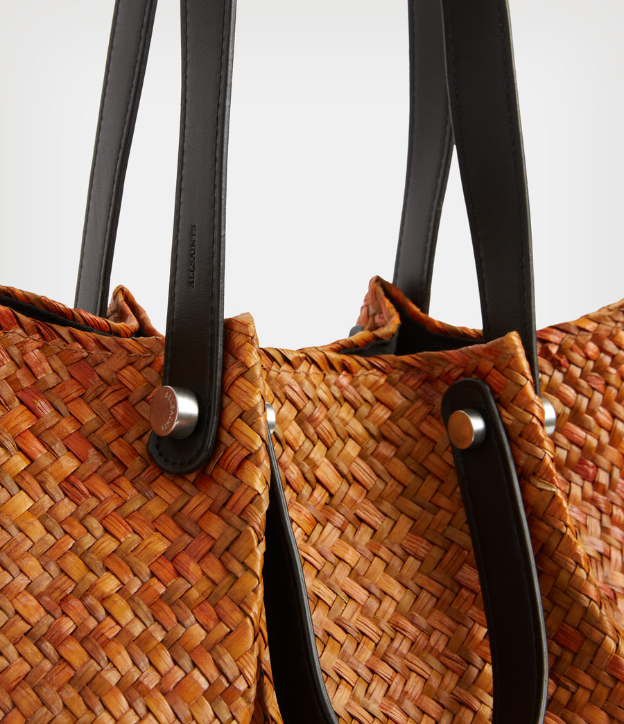Womens Allington Straw Tote Bag (light_honey) - Image 6