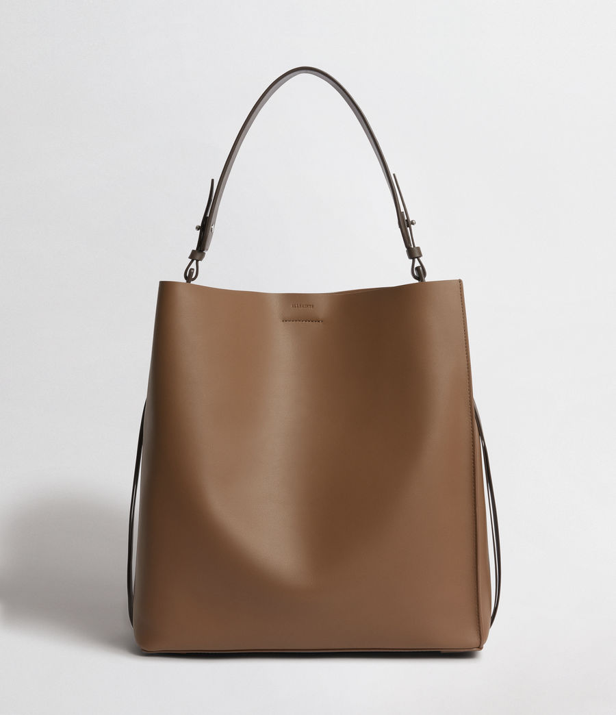 all saints leather tote