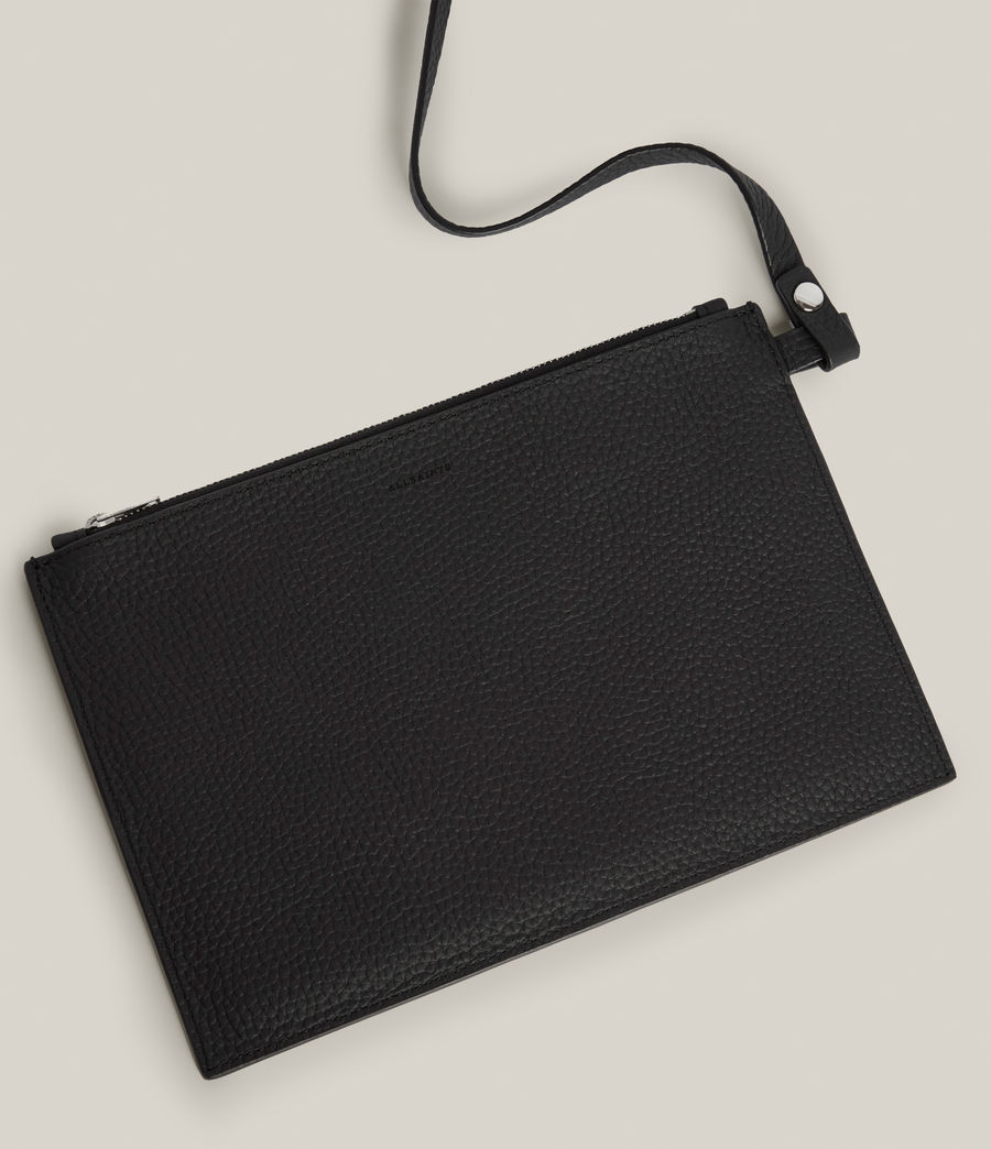 Women's Kita Leather Backpack (black) - Image 8