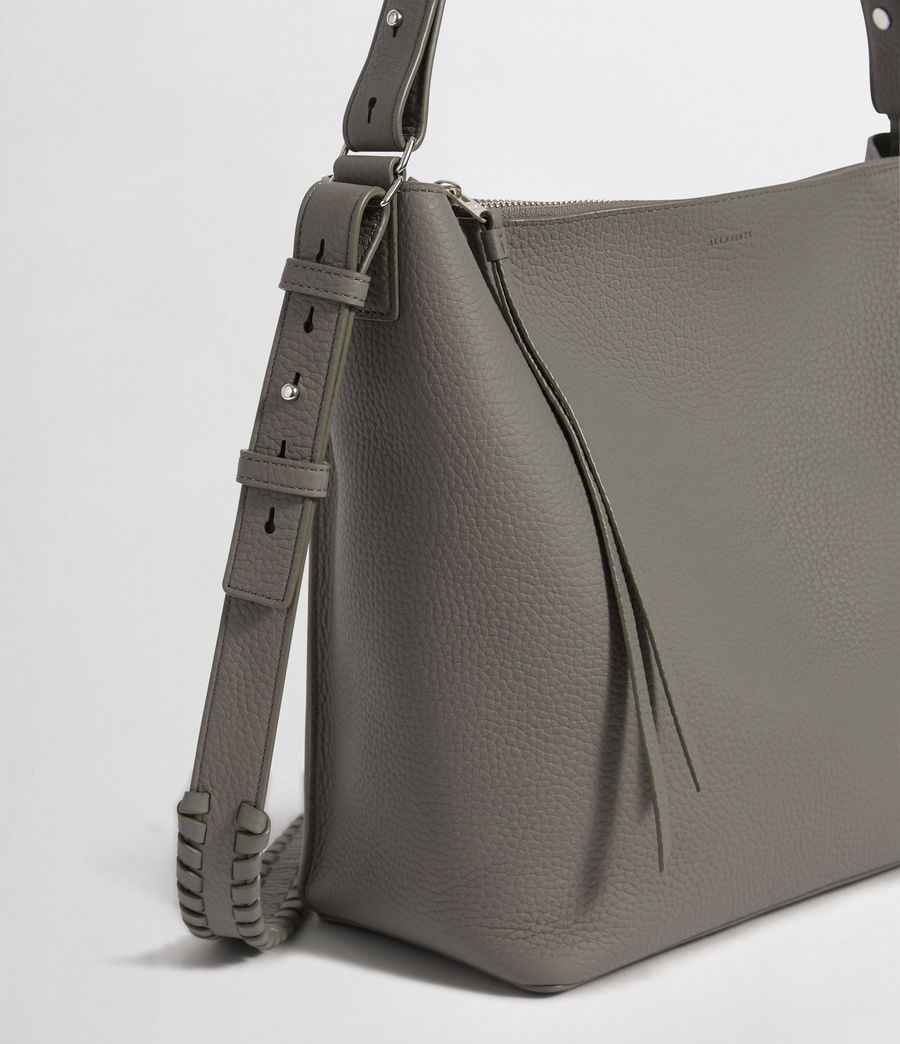 Womens Kita Leather  Crossbody Bag (storm_grey) - Image 3