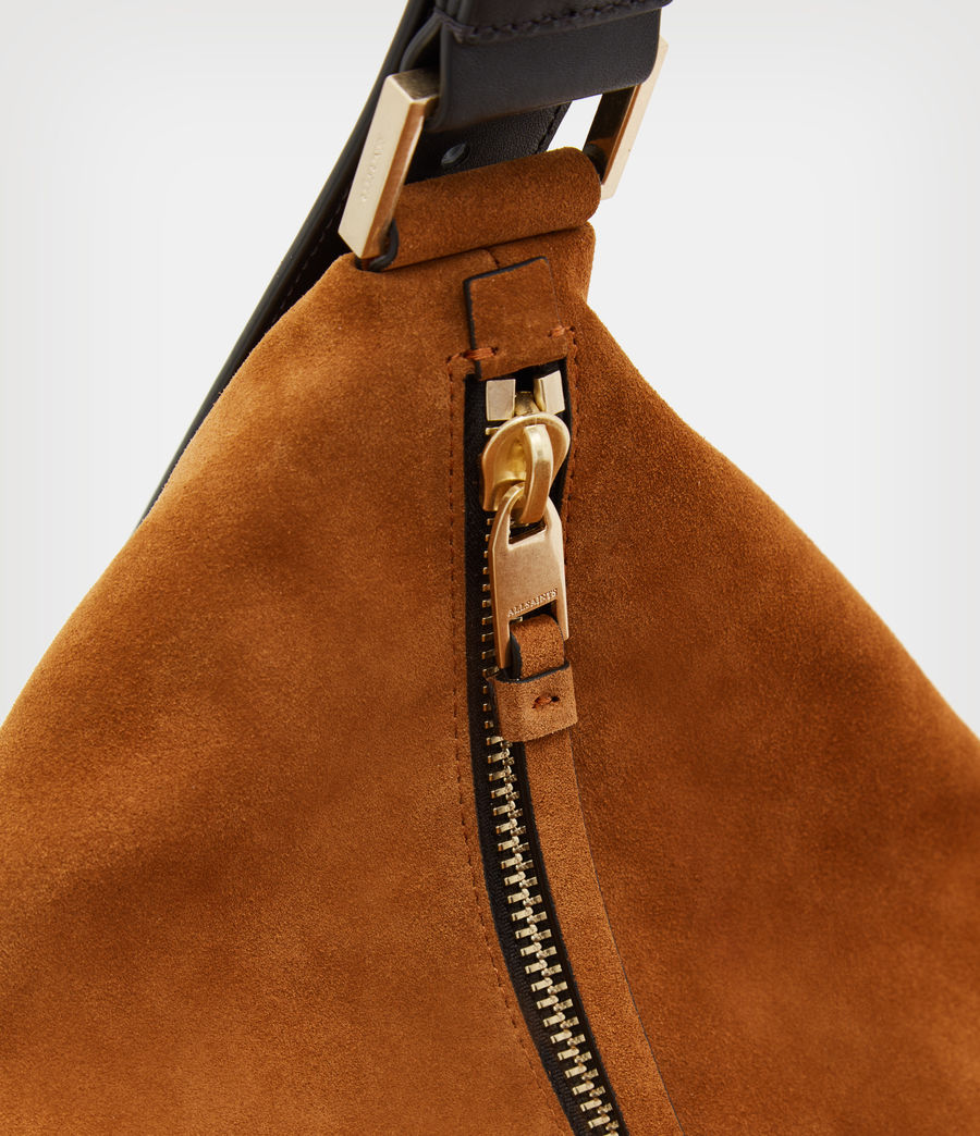 edbury suede shoulder bag