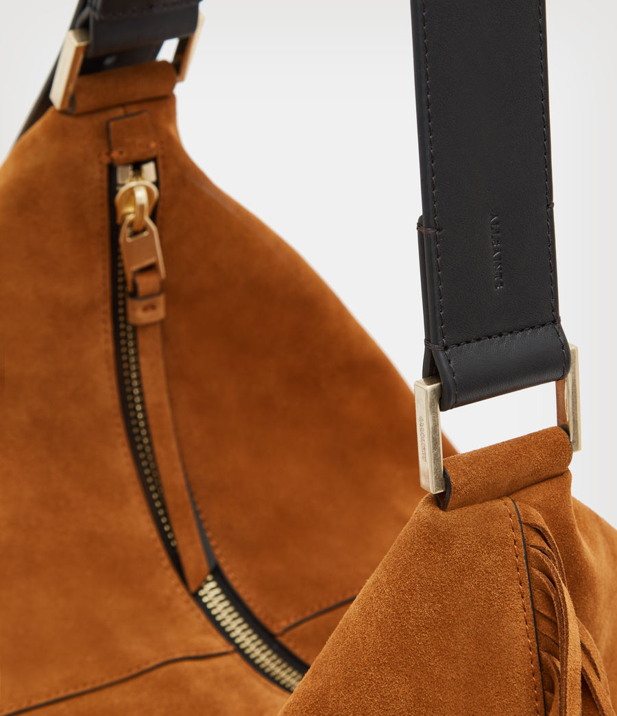 edbury suede shoulder bag