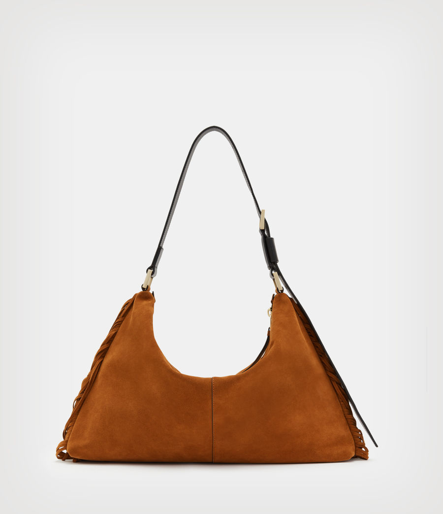 edbury suede shoulder bag