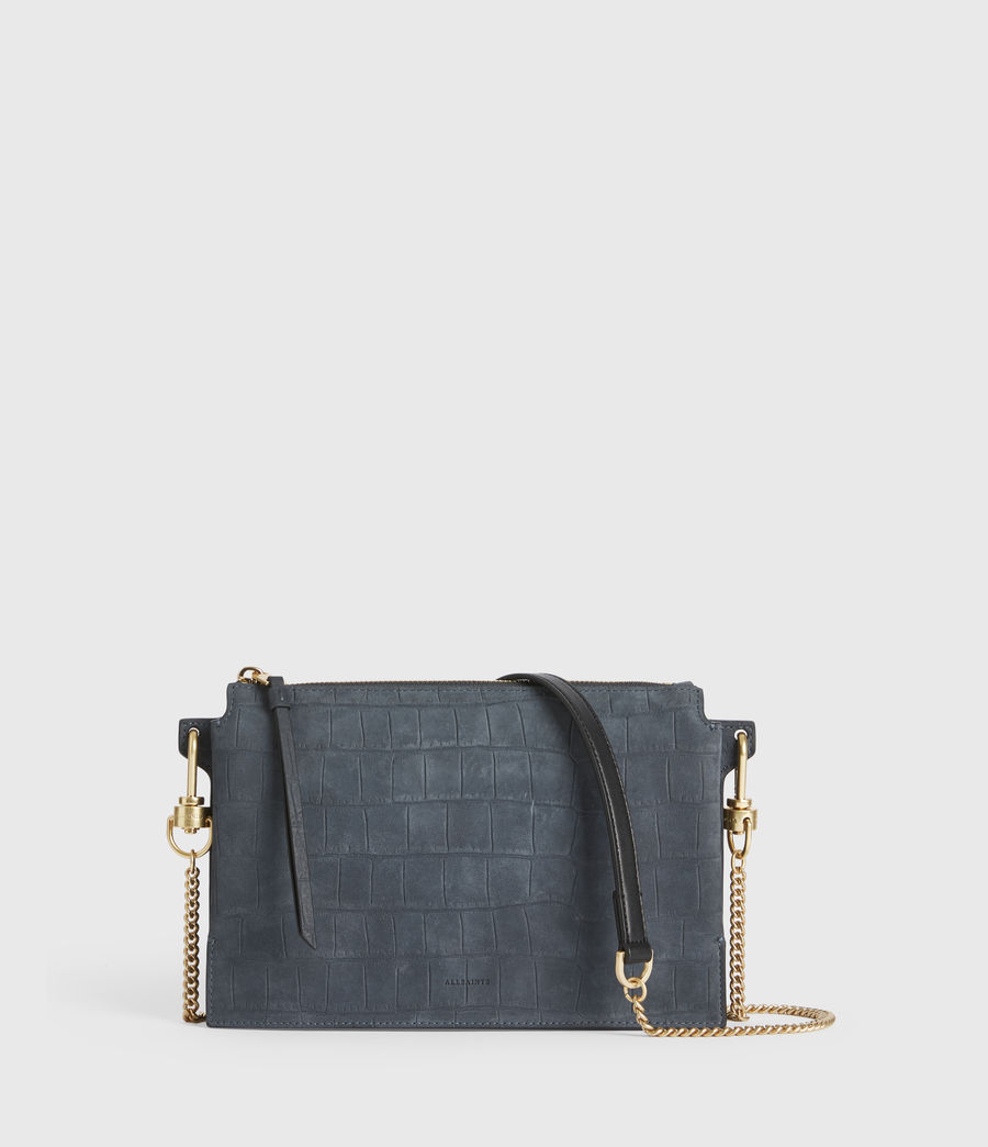 black suede crossbody purse