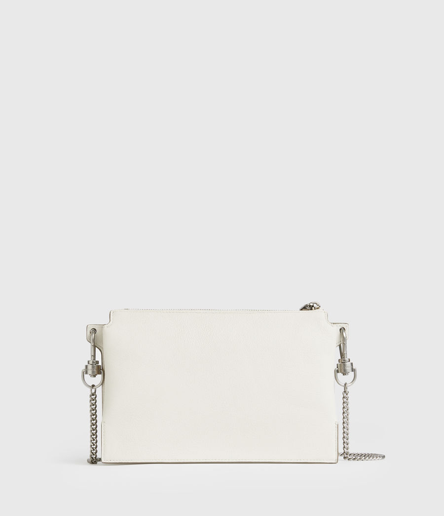 white leather crossbody bag