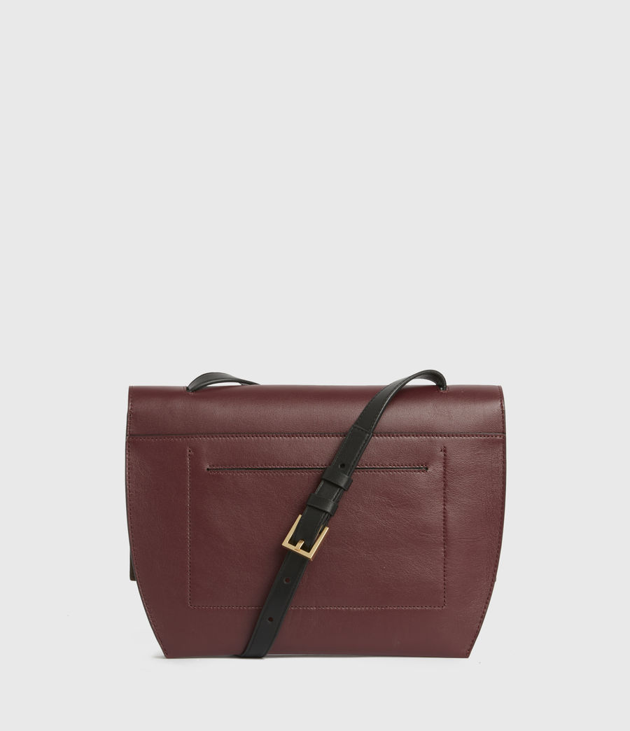 all saints charterhouse leather shoulder bag