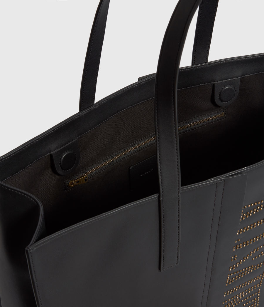 all saints leather tote