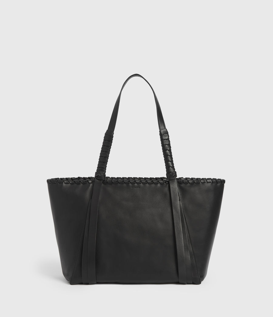 small black tote handbag