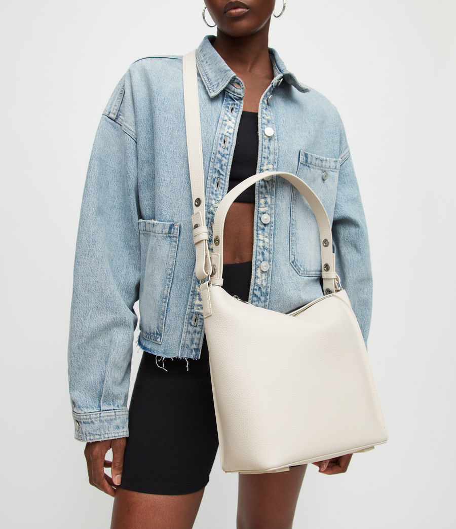 Womens Kita Leather Crossbody Bag (salt_lake_white) - Image 2