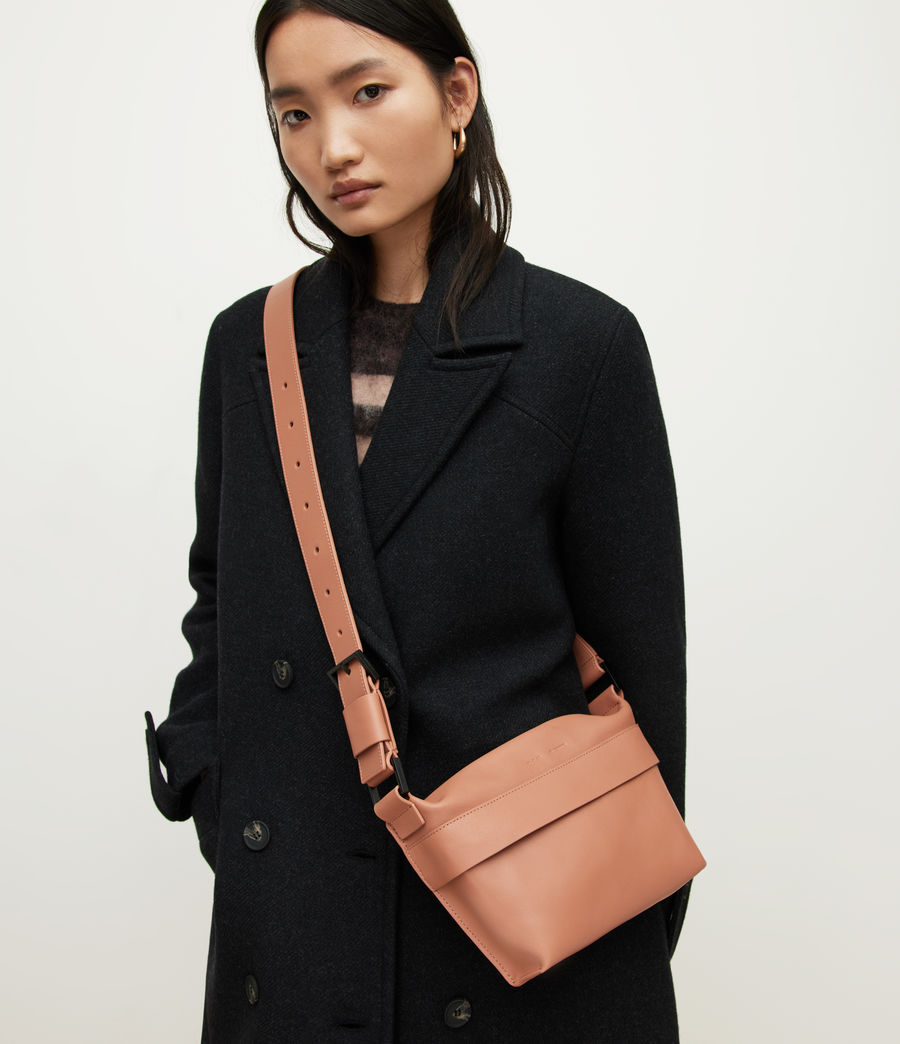 Women's Colette Leather Crossbody Bag (elasto_pink) - Image 2