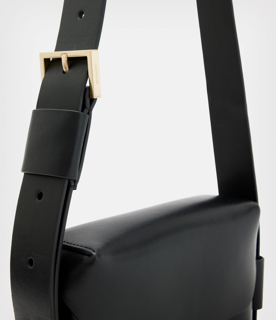 Women's Frankie 3-In-1 Leather Crossbody Bag (black) - Image 7