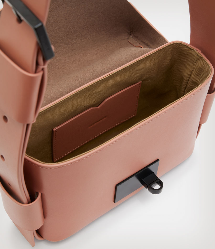 Women's Frankie 3-In-1 Leather Crossbody Bag (elasto_pink) - Image 3