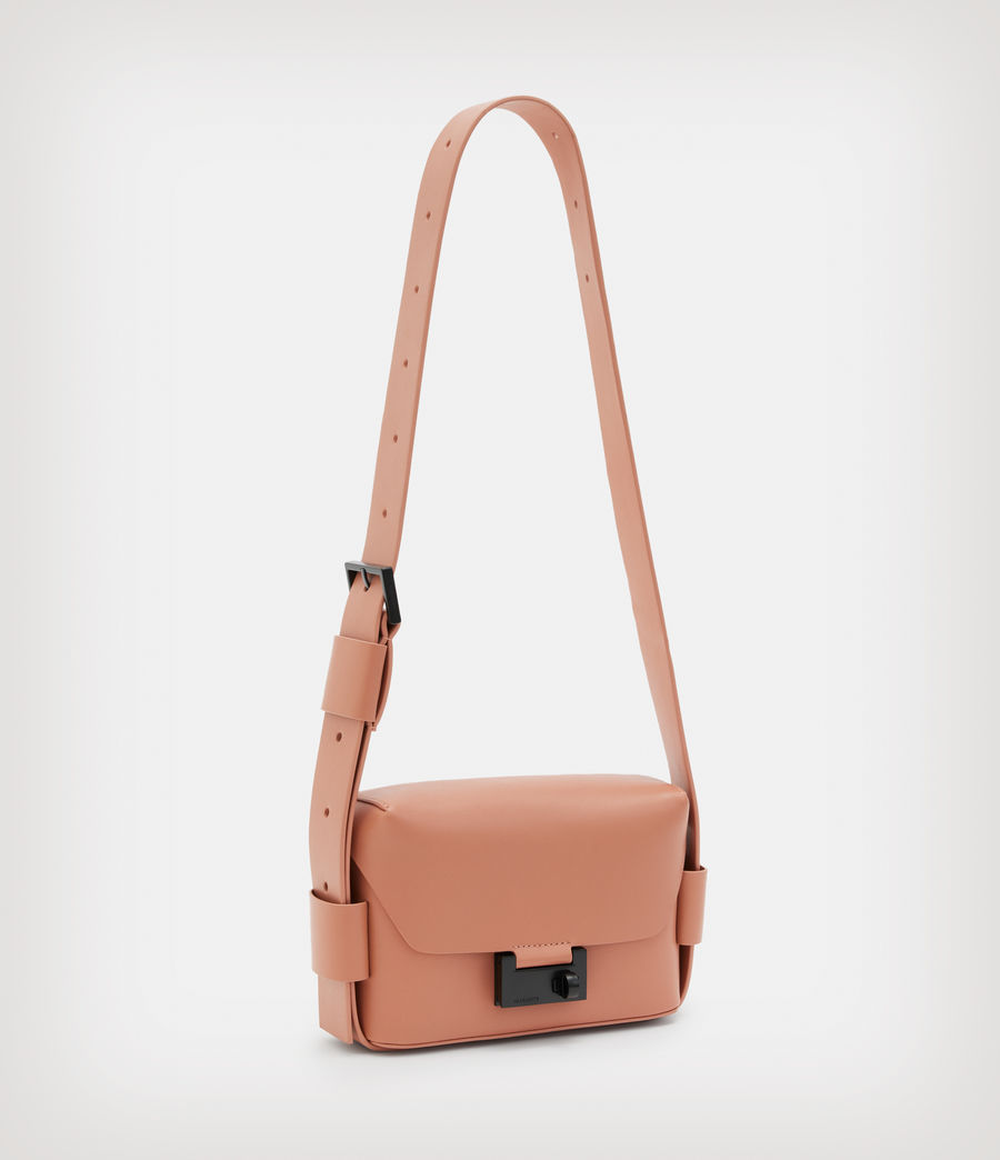 Women's Frankie 3-In-1 Leather Crossbody Bag (elasto_pink) - Image 5