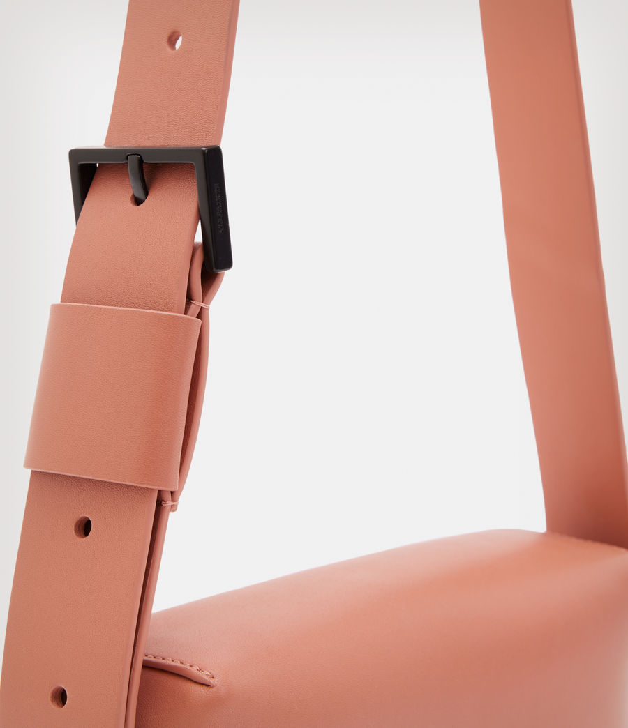 Women's Frankie 3-In-1 Leather Crossbody Bag (elasto_pink) - Image 8